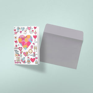 Love Confetti Card